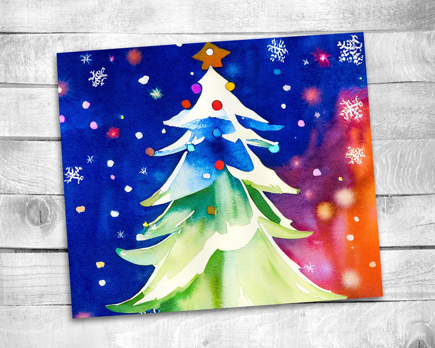 Christmas Tree Tumbler - 20oz Skinny Straight Tumbler - Stainless Steel - Travel Cup - Holiday Themed