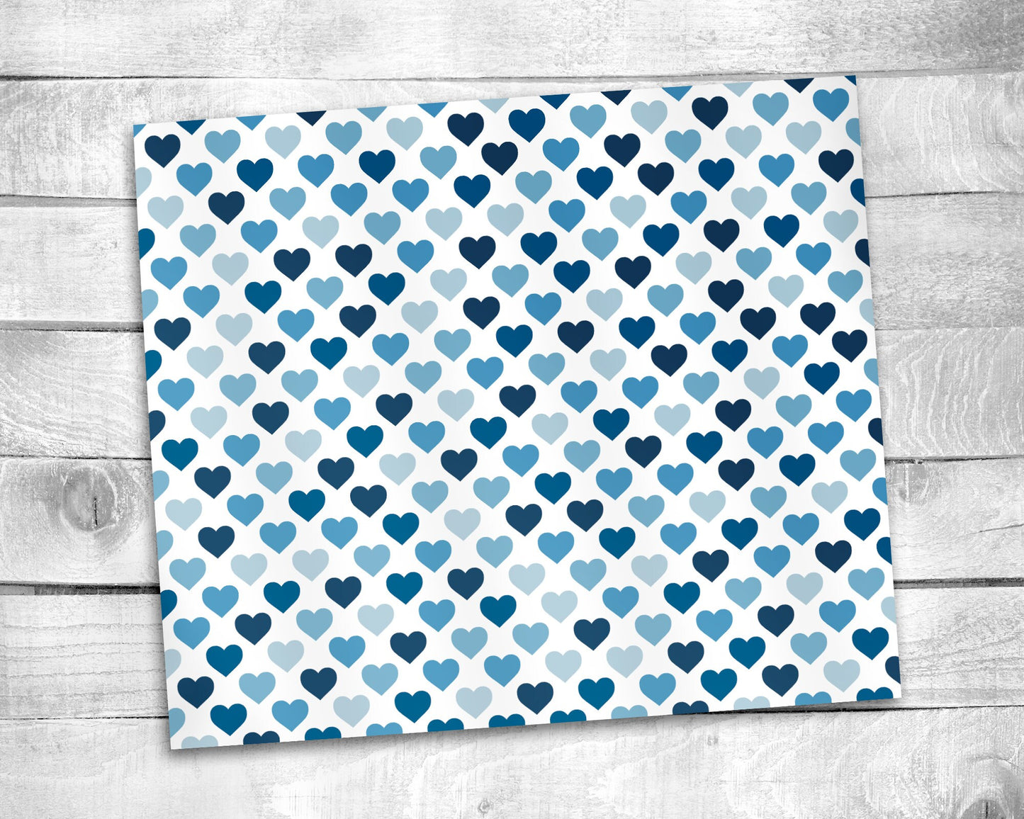 Blue Hearts Tumbler