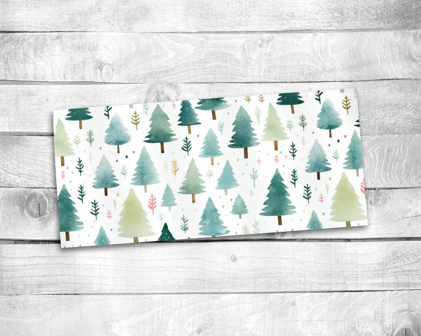 Watercolor Pine Trees 11oz Mug - Ceramic - Gift - Everyday Use