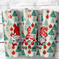 Merry Christmas Gnome Tumbler - 20oz Skinny Straight Tumbler - Stainless Steel - Travel Cup - Holiday Themed