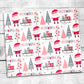 Santa Claus Tumbler - 20oz Skinny Straight Tumbler - Stainless Steel - Travel Cup - Holiday Themed