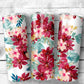 Flowers 5 Tumbler- 20oz Skinny Straight Tumbler - Stainless Steel - Travel Cup - Gift - Everyday Use