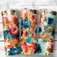 Flowers 6 Tumbler- 20oz Skinny Straight Tumbler - Stainless Steel - Travel Cup - Gift - Everyday Use
