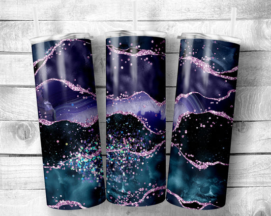 Geode 2 Tumbler- 20oz Skinny Straight Tumbler - Stainless Steel - Travel Cup - Gift - Everyday Use