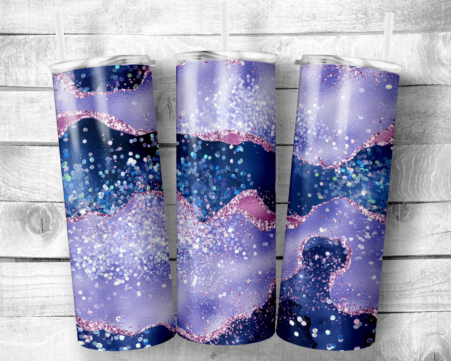 Geode 3 Tumbler- 20oz Skinny Straight Tumbler - Stainless Steel - Travel Cup - Gift - Everyday Use