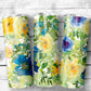 Flowers 2 Tumbler- 20oz Skinny Straight Tumbler - Stainless Steel - Travel Cup - Gift - Everyday Use