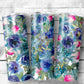 Flowers 8 Tumbler- 20oz Skinny Straight Tumbler - Stainless Steel - Travel Cup - Gift - Everyday Use