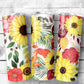 Flowers 11 Tumbler- 20oz Skinny Straight Tumbler - Stainless Steel - Travel Cup - Gift - Everyday Use