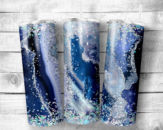 Geode 1 Tumbler- 20oz Skinny Straight Tumbler - Stainless Steel - Travel Cup - Gift - Everyday Use