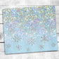 Glitter Snowflakes Tumbler- 20oz Skinny Straight Tumbler - Stainless Steel - Travel Cup - Gift - Holiday Themed