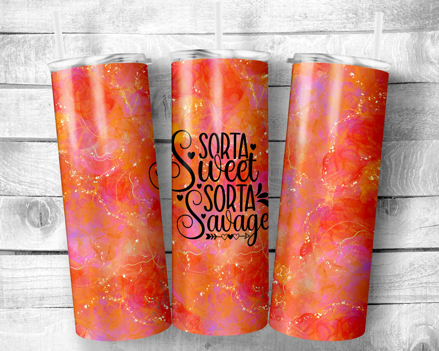 Abstract Orange - 20oz Tumbler