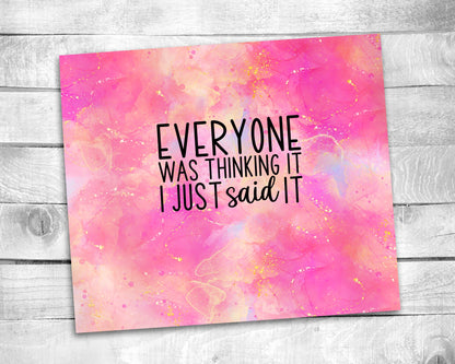 Abstract Hot Pink Tumbler - 20oz Tumbler