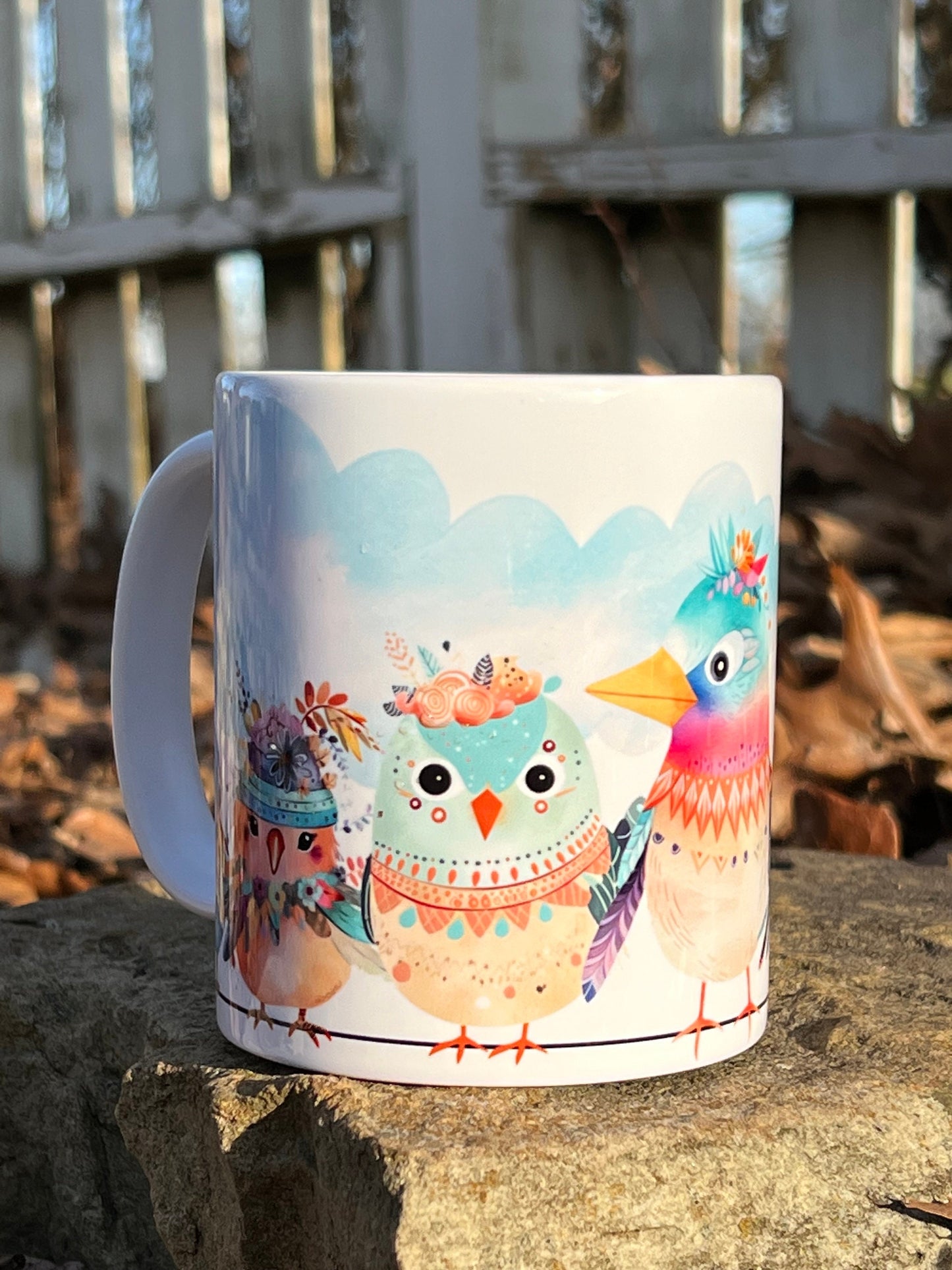Funnny Birds 11oz Mug - Ceramic - Gift - Everyday Use