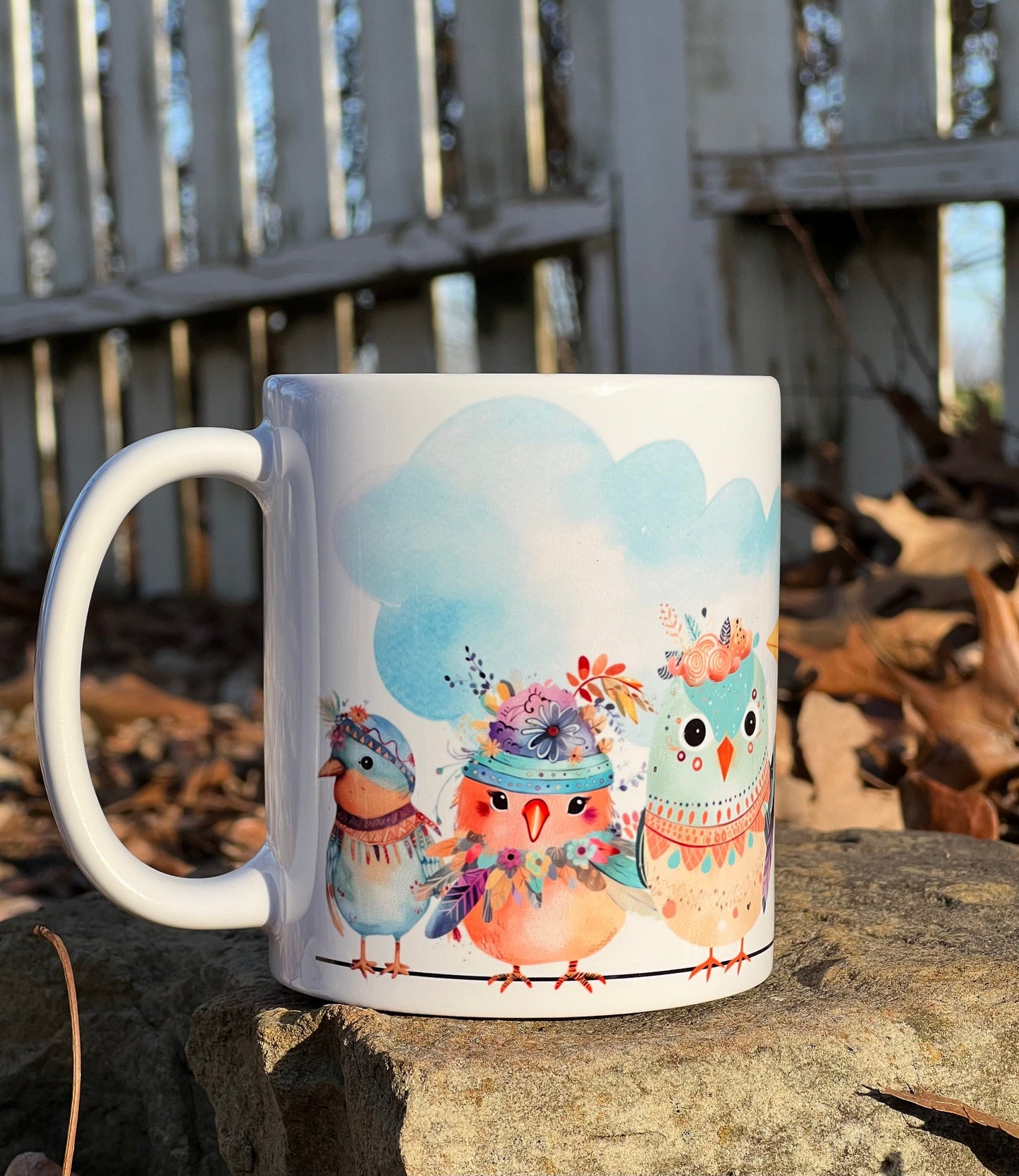 Funnny Birds 11oz Mug - Ceramic - Gift - Everyday Use
