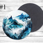 Blue Mountains Absorbent Drink Coasters - Individual or set of 4 - Non-Slip Base - Neoprene