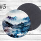 Blue Mountains Absorbent Drink Coasters - Individual or set of 4 - Non-Slip Base - Neoprene