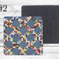 Quilting Fun Absorbent Drink Coasters - Individual or set of 4 - Non-Slip Base - Neoprene