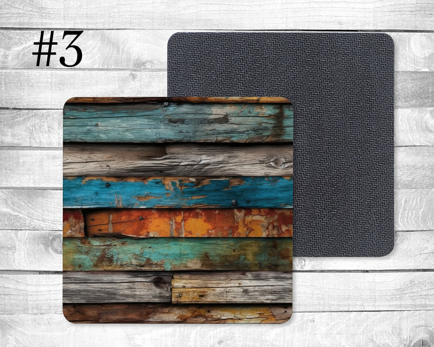 Peeling paint Absorbent Drink Coasters - Individual or set of 4 - Non-Slip Base - Neoprene