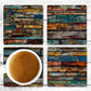 Peeling paint Absorbent Drink Coasters - Individual or set of 4 - Non-Slip Base - Neoprene