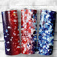 Kaleidoscope - 20oz Skinny Straight Tumbler - Stainless Steel - Travel Cup - Gift - Independence Day - Everyday Use