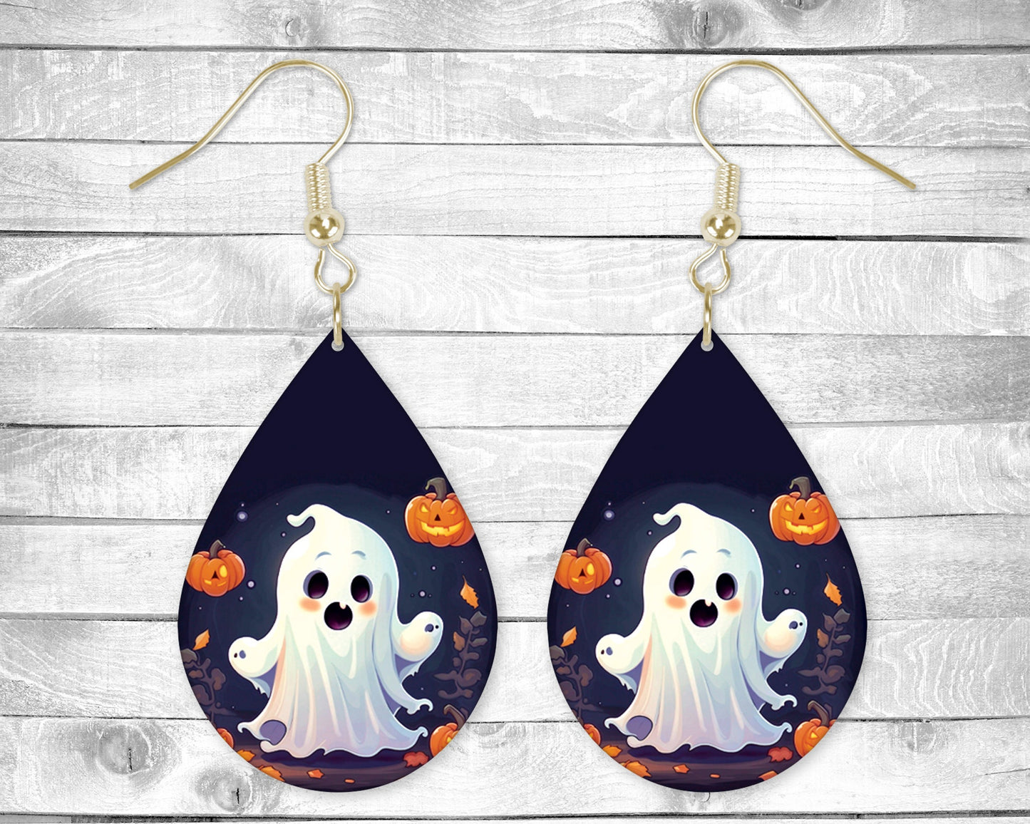 Scary Ghosts - Permanent Design - Silver or Gold Hardware
