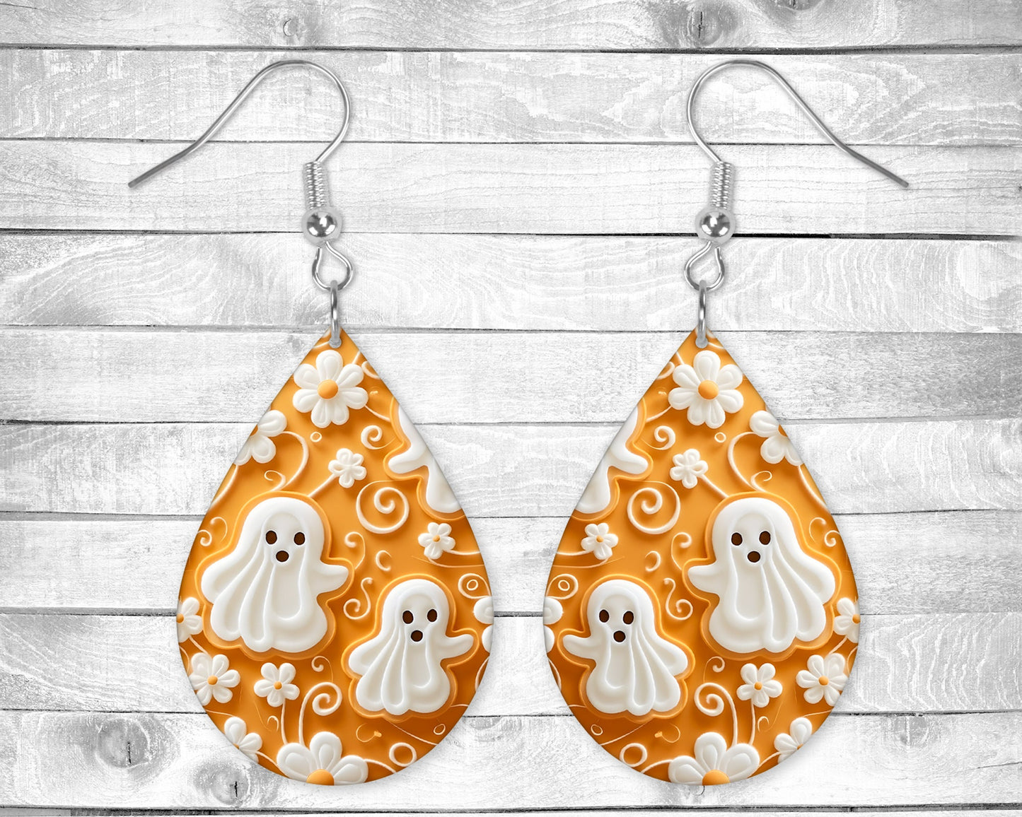Cute Ghosts - Permanent Design - Silver or Gold Hardware
