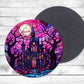Scary Halloween Absorbent Drink Coasters - Individual or set of 4 - Non-Slip Base - Neoprene