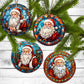 Santa Clause - Christmas Ornaments - Set of 4 - Holiday Gift