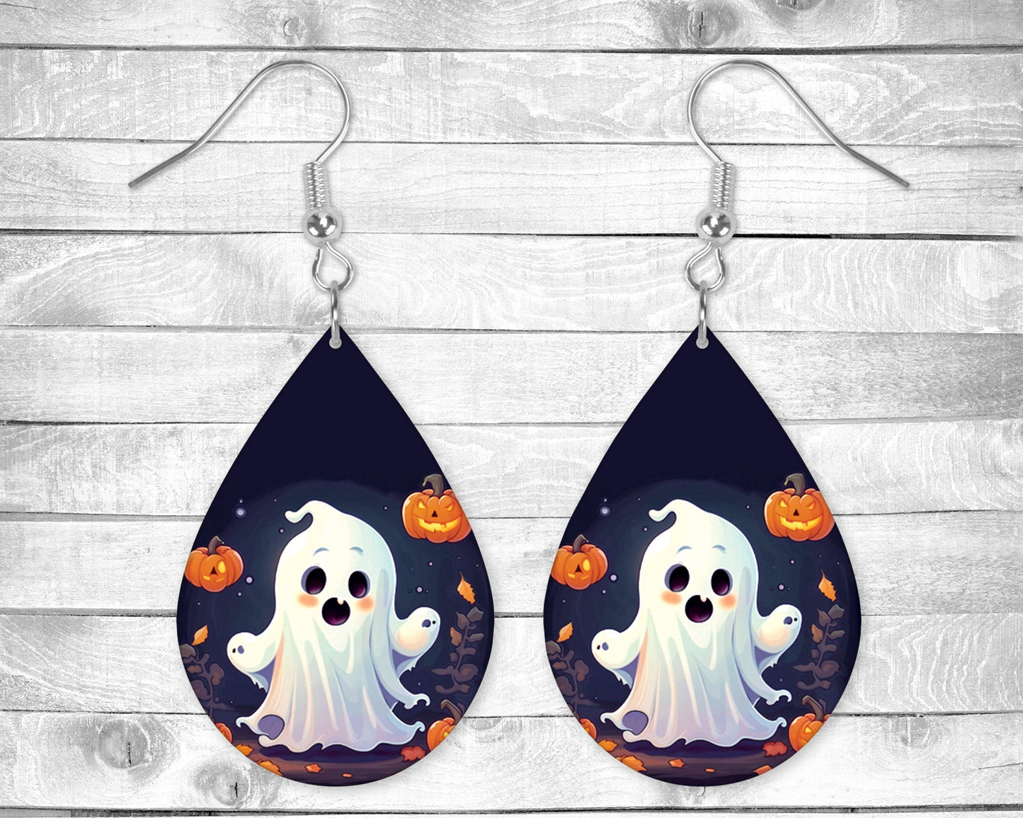 Scary Ghosts - Permanent Design - Silver or Gold Hardware