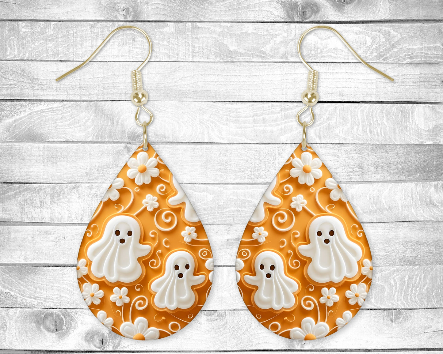 Cute Ghosts - Permanent Design - Silver or Gold Hardware
