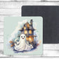 Boo - Absorbent Drink Coasters - Individual or set of 4 - Non-Slip Base - Neoprene