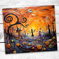 Painted Halloween Tumbler - 20oz Skinny Straight Tumbler - Stainless Steel - Travel Cup - Gift - Everyday Use