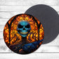 Scary Halloween Absorbent Drink Coasters - Individual or set of 4 - Non-Slip Base - Neoprene