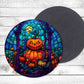 Scary Halloween Absorbent Drink Coasters - Individual or set of 4 - Non-Slip Base - Neoprene