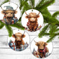 Christmas Cows - Christmas Ornaments - Set of 4 - Holiday Gift