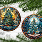 Beautiful Christmas Trees - Christmas Ornaments - Set of 4 - Holiday Gift