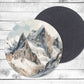 Rocky Mountains Absorbent Drink Coasters - Individual or set of 4 - Non-Slip Base - Neoprene