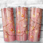 Pink Christmas Tumbler - 20oz Skinny Straight Tumbler - Stainless Steel - Travel Cup - Gift - Everyday Use