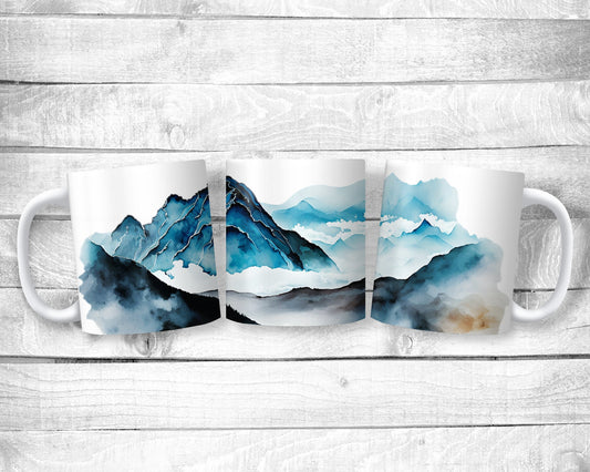 Majestic Mountains 11oz Mug - Ceramic - Gift - Everyday Use