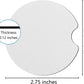 Mandela Flowers Absorbent Car Coasters - Set of 2 - Non-Slip Base - Neoprene