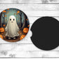 Halloween Night Absorbent Car Coasters - Set of 2 - Non-Slip Base - Neoprene