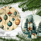 Vintage Christmas - Christmas Ornaments - Set of 4 - Holiday Gift