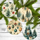 Vintage Christmas - Christmas Ornaments - Set of 4 - Holiday Gift