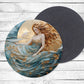 Magical Beauty Absorbent Drink Coasters - Individual or set of 4 - Non-Slip Base - Neoprene