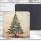Vintage Christmas Absorbent Drink Coasters - Individual or set of 4 - Non-Slip Base - Neoprene