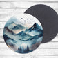 Blue Mountains 2 Absorbent Drink Coasters - Individual or set of 4 - Non-Slip Base - Neoprene