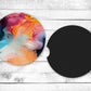 Painting in Colors Absorbent Car Coasters - Set of 2 - Non-Slip Base - Neoprene