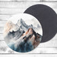 Rocky Mountains Absorbent Drink Coasters - Individual or set of 4 - Non-Slip Base - Neoprene