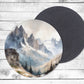 Rocky Mountains Absorbent Drink Coasters - Individual or set of 4 - Non-Slip Base - Neoprene