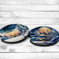 Cold Night Absorbent Car Coasters - Set of 2 - Non-Slip Base - Neoprene